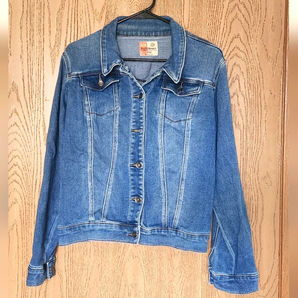 Vintage Ruff Hewn Denim Daily Jacket - Indigo - Petite Medium PM